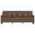 Sofa 3-osobowa, brązowa, 180 cm, tapicerowana tkaniną