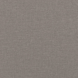 Ławka z oparciem, kolor taupe, 120x62x75,5 cm, tkanina