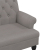 Ławka z oparciem, kolor taupe, 120x62x75,5 cm, tkanina