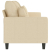 3-osobowa sofa, kremowa, 180 cm, tapicerowana tkaniną