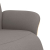 Fotel rozkładany z podnóżkiem, kolor taupe, tkanina