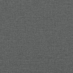 Ławka z oparciem, ciemnoszara, 120x62x75,5 cm, tkanina