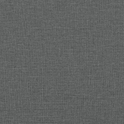 Ławka z oparciem, ciemnoszara, 120x62x75,5 cm, tkanina