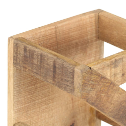 Stojak na 5 butelek wina, lite drewno mango