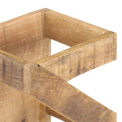 Stojak na 5 butelek wina, lite drewno mango