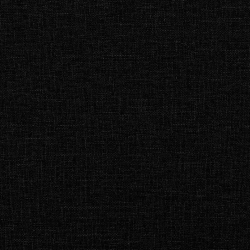 Ławka z oparciem, czarna, 120x62x75,5 cm, tkanina