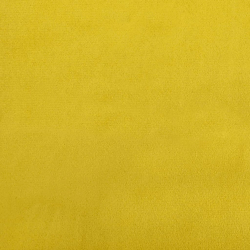Ławka z oparciem, żółta, 119,5x64,5x75 cm, aksamitna