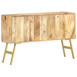 Szafka, 118 x 30 x 75 cm, lite drewno mango