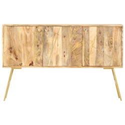 Szafka, 118 x 30 x 75 cm, lite drewno mango