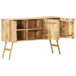 Szafka, 118 x 30 x 75 cm, lite drewno mango