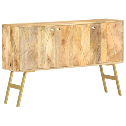Szafka, 118 x 30 x 75 cm, lite drewno mango