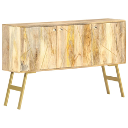 Szafka, 118 x 30 x 75 cm, lite drewno mango