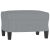3-osobowa sofa z podnóżkiem, jasnoszara, 180 cm, tkaniną