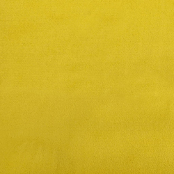 Ławka z poduszkami, żółta, 120,5x65x75 cm, aksamit