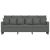 Sofa 3-osobowa, ciemnoszara, 180 cm, tapicerowana tkaniną