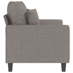 Sofa 2-osobowa, kolor taupe, 120 cm, tapicerowana tkaniną