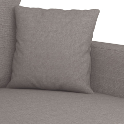 Sofa 2-osobowa, kolor taupe, 120 cm, tapicerowana tkaniną