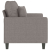 Sofa 2-osobowa, kolor taupe, 120 cm, tapicerowana tkaniną