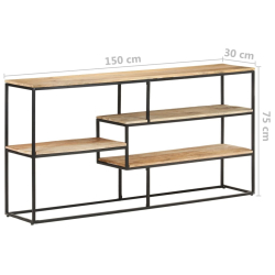 Szafka, 150x30x75 cm, surowe drewno mango