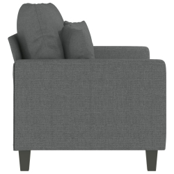 Sofa 2-osobowa, ciemnoszara, 120 cm, tapicerowana tkaniną