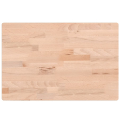 Blat stołu, 60x40x2,5 cm, prostokątny, lite drewno bukowe