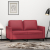 2-osobowa sofa, winna czerwień, 120 cm, sztuczna skóra