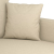 2-osobowa sofa, kremowa, 140 cm, tapicerowana tkaniną