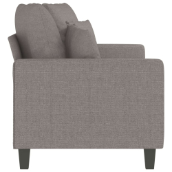 Sofa 2-osobowa, kolor taupe, 140 cm, tapicerowana tkaniną