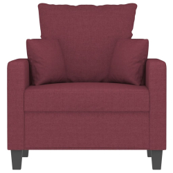 Fotel, winna czerwień, 60 cm, obity tkaniną