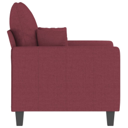 Fotel, winna czerwień, 60 cm, obity tkaniną