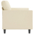 2-osobowa sofa, kremowy, 140 cm, sztuczna skóra