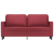2-osobowa sofa, winna czerwień, 140 cm, sztuczna skóra