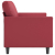 3-osobowa sofa, winna czerwień, 180 cm, sztuczna skóra