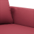 3-osobowa sofa, winna czerwień, 180 cm, sztuczna skóra