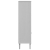 Regał SENJA, imitacja rattanu, biały, 90x35x130 cm, sosnowy