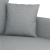 Sofa 3-osobowa, jasnoszara, 180 cm, tapicerowana tkaniną