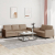 2-osobowa sofa z poduszkami, cappuccino, sztuczna skóra