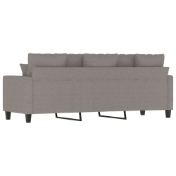 Sofa 3-osobowa, kolor taupe, 180 cm, tapicerowana tkaniną