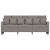 Sofa 3-osobowa, kolor taupe, 180 cm, tapicerowana tkaniną