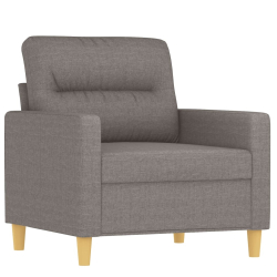 Fotel, taupe, 60 cm, obity tkaniną