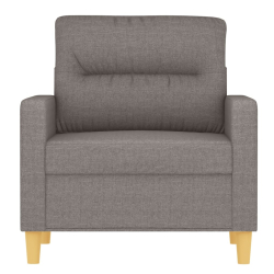 Fotel, taupe, 60 cm, obity tkaniną