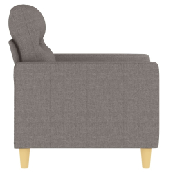 Fotel, taupe, 60 cm, obity tkaniną