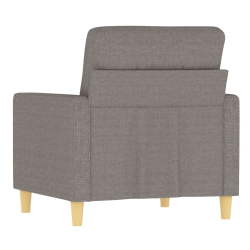 Fotel, taupe, 60 cm, obity tkaniną