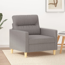 Fotel, taupe, 60 cm, obity tkaniną