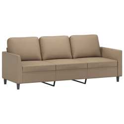 3-osobowa sofa, cappuccino, 180 cm, sztuczna skóra