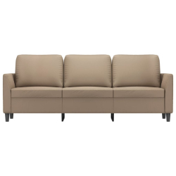 3-osobowa sofa, cappuccino, 180 cm, sztuczna skóra