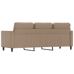 3-osobowa sofa, cappuccino, 180 cm, sztuczna skóra