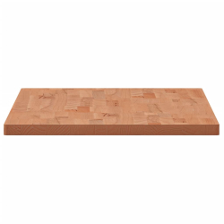 Blat do stołu, 100x50x2,5 cm, prostokątny, lite drewno bukowe