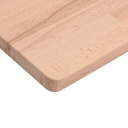 Blat stołu, 80x40x2,5 cm, prostokątny, lite drewno bukowe