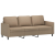 4-osobowa sofa z poduszkami, cappuccino, sztuczna skóra